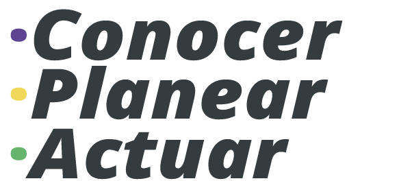 Conocer · Planear · Actuar